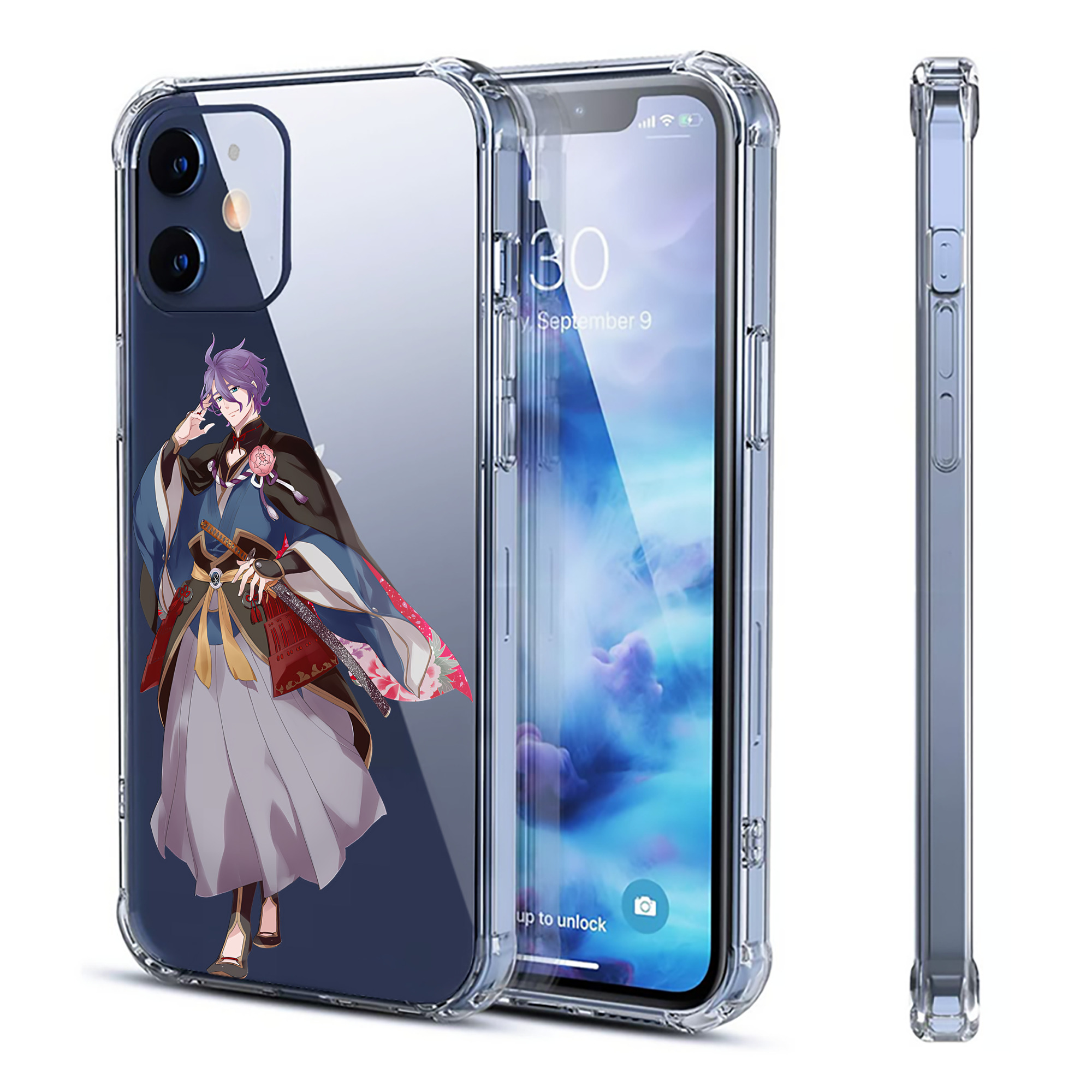 （画像用） 刀剣乱舞 Touken Ranbu 【iPhone 12シリーズ対応】透明スマホケース（クリアソフトケース）